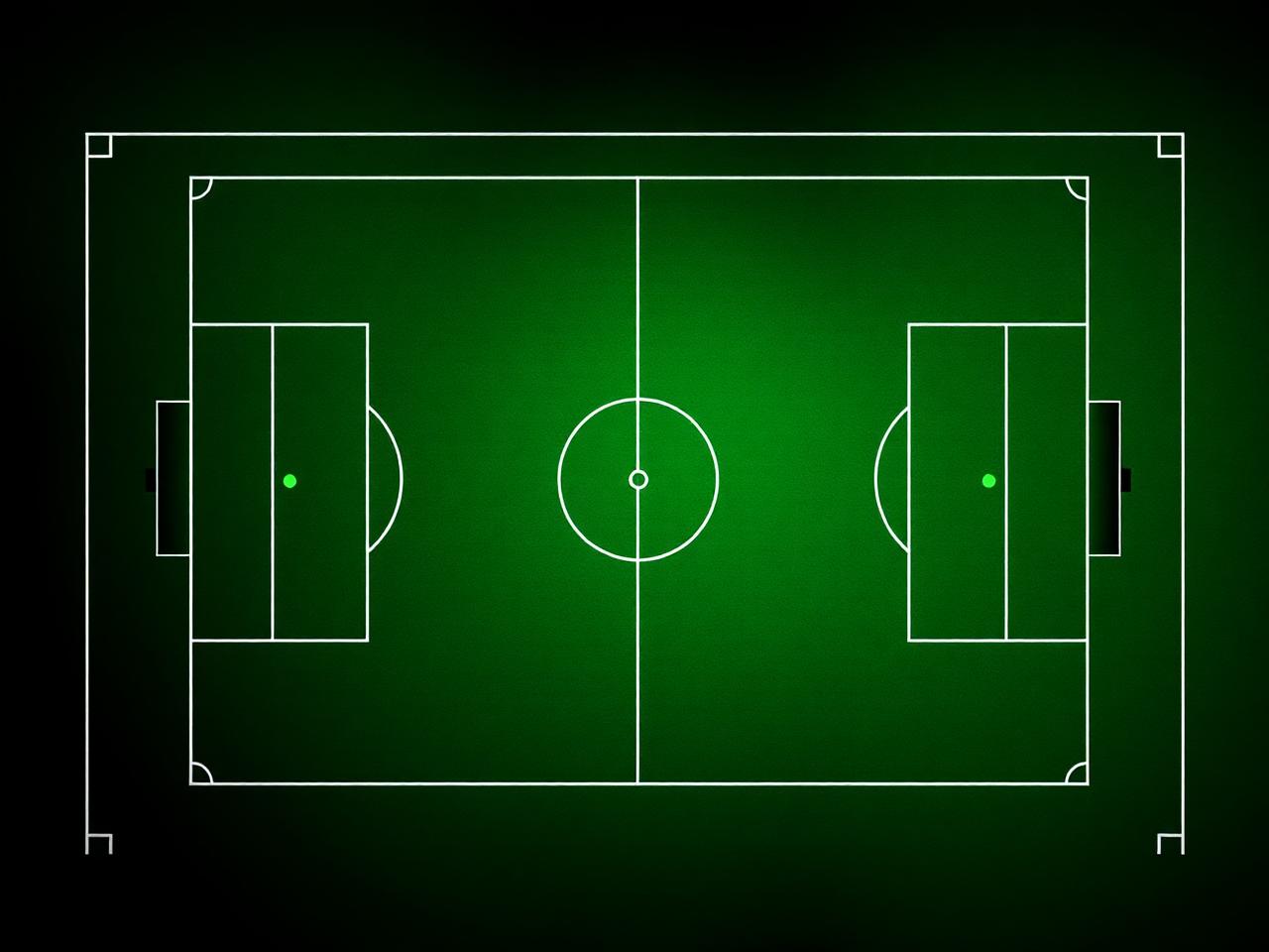 Tactical football pitch overhead